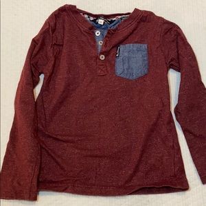 Size 5 Maroon Long Sleeve Tee Shirt